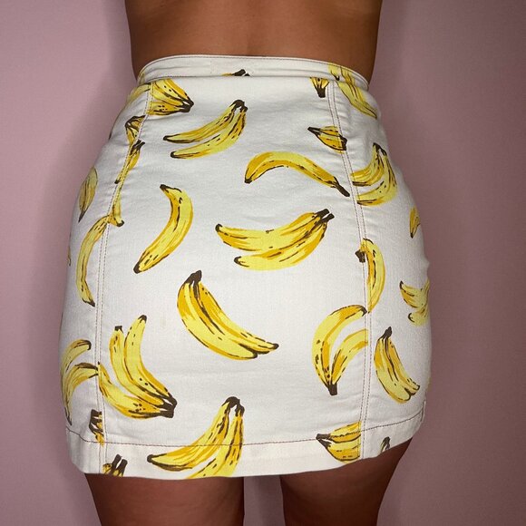 Button up denim banana skirt - Picture 4 of 7